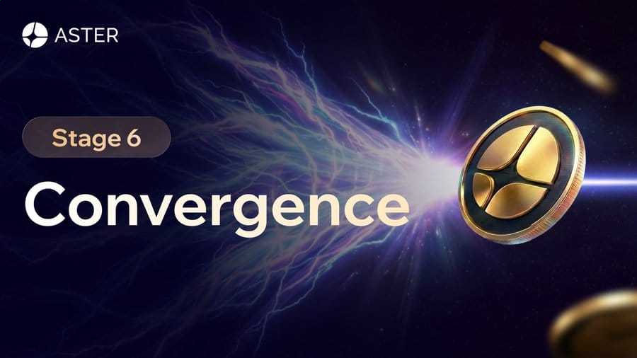 Aster Stage 6 Convergence graphic with gold coin